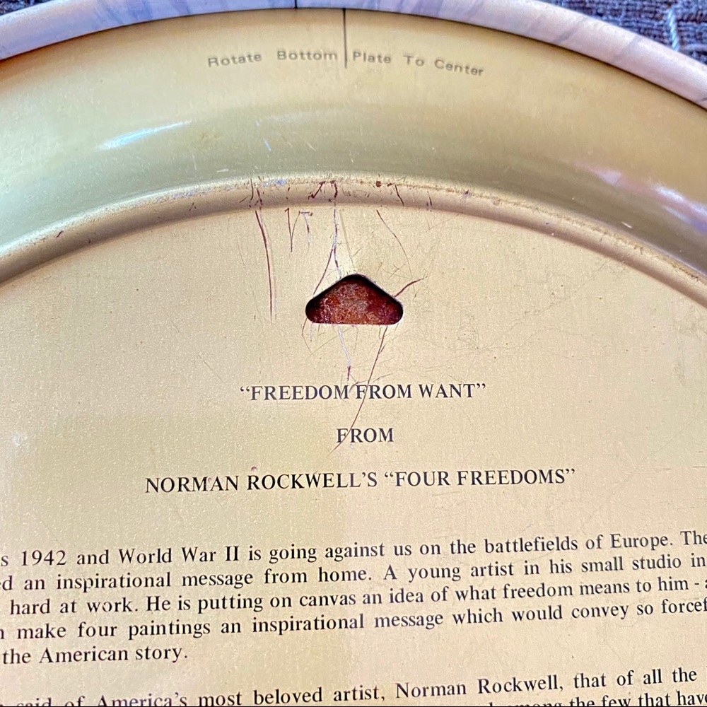 VTG 1979 & 1980 Norman Rockwell Freedom Plates - Picture 13 of 16